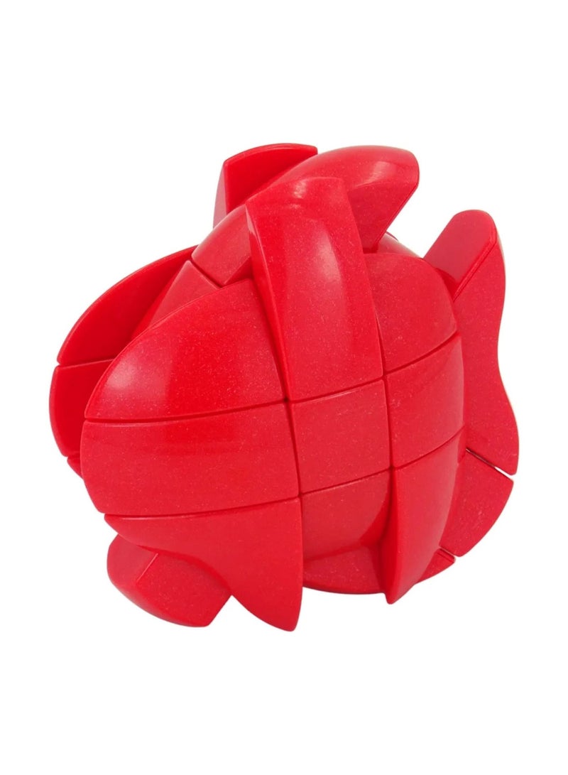 YJ Love Cube Heart Shape Puzzle | Romantic Transforming 3x3 Magic Cube - Unique Valentine's Day Gift for Loved Ones | Red - Image 5